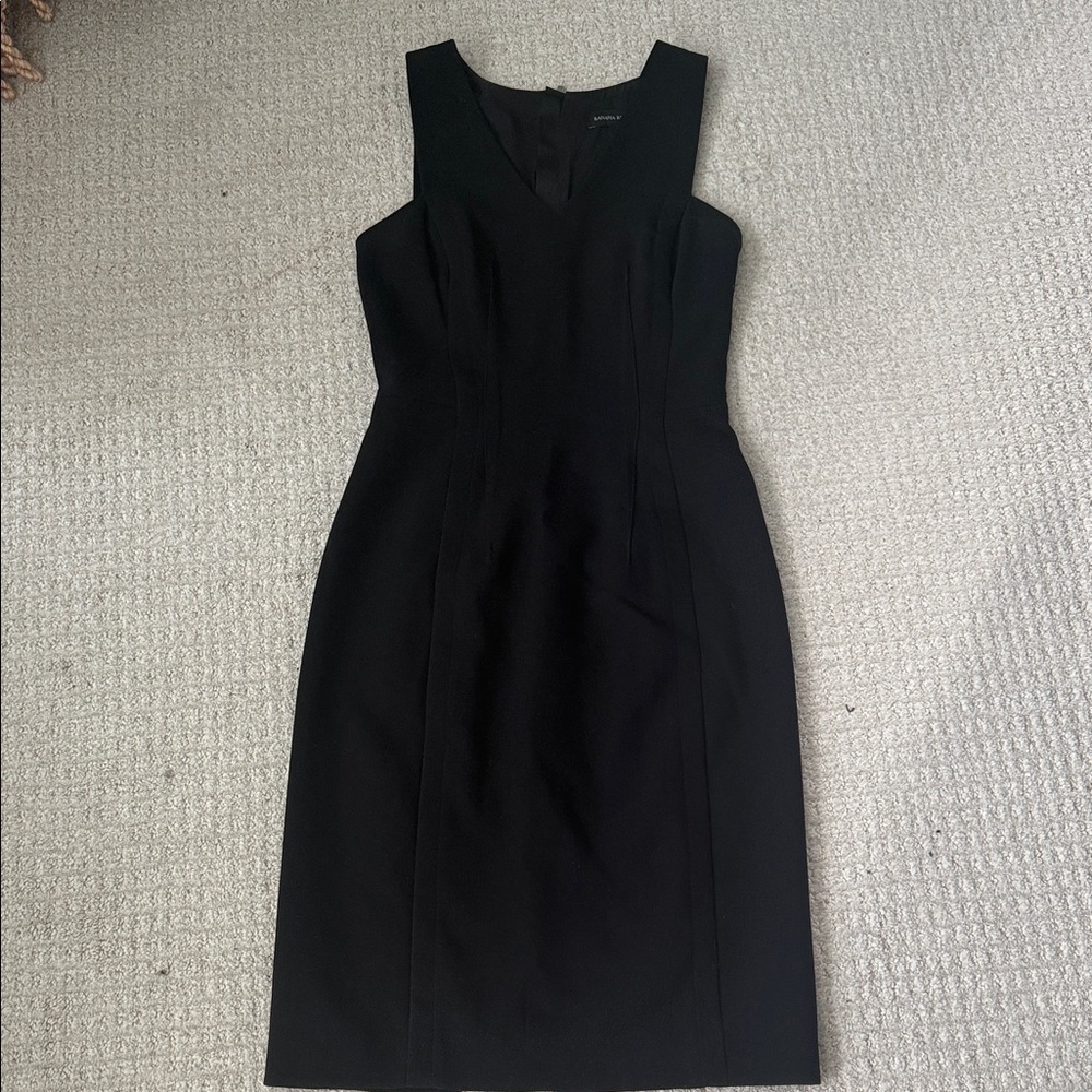 Banana Republic Classic Black Midi Dress